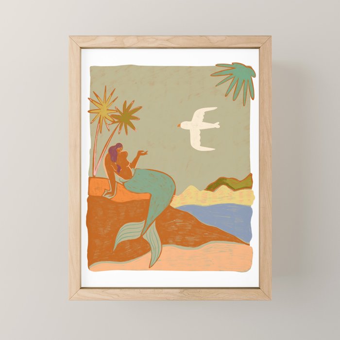 The Mermaid Mini Art Print Gallery Image 1