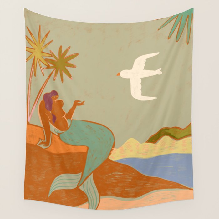 The Mermaid Wall Tapestry Gallery Image 1