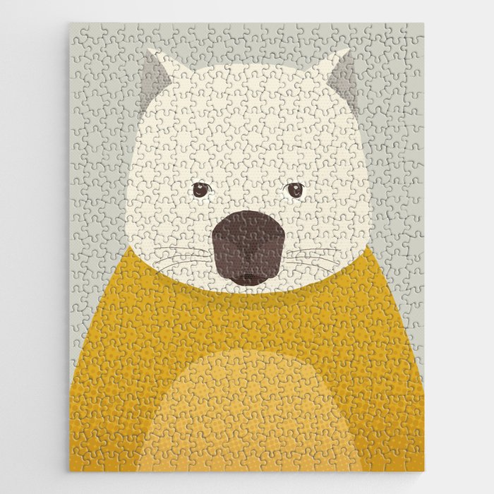 Whimsy Wombat, Animal Portrait Jigsaw Puzzle Gallery Image 1