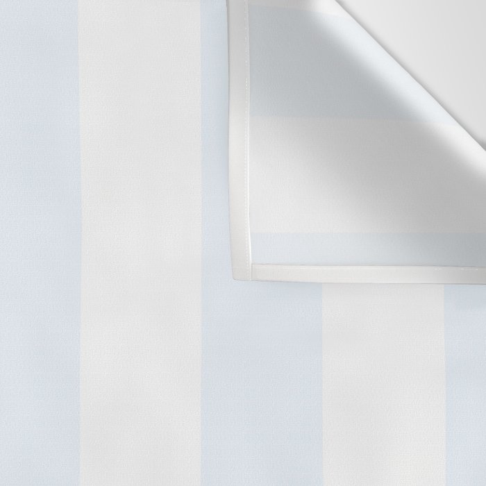 Alice Blue and White Cabana Tent Stripes Wall Tapestry Gallery Image 3