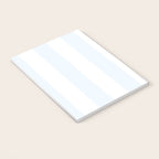 Alice Blue and White Cabana Tent Stripes Notebook Gallery Image 3