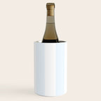 Alice Blue and White Cabana Tent Stripes Wine Chiller Gallery Image 1