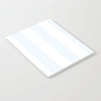 Alice Blue and White Cabana Tent Stripes Notebook Gallery Image 2