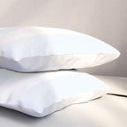 Alice Blue and White Cabana Tent Stripes Pillow Sham Gallery Image 3