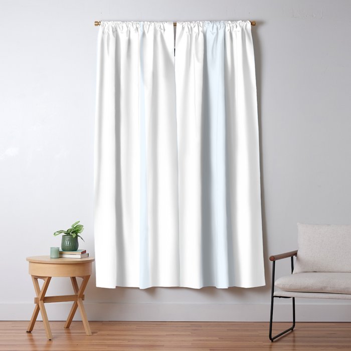 Alice Blue and White Cabana Tent Stripes Window Curtain Gallery Image 5