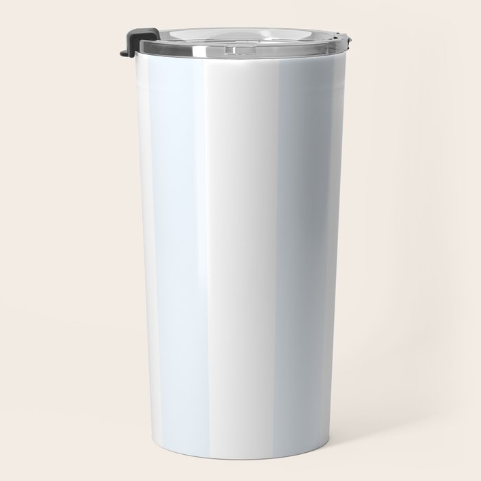 Alice Blue and White Cabana Tent Stripes Travel Mug Gallery Image 3