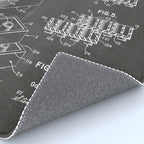 Legos Patent - Legos Brick Art - Black Chalkboard Rug Gallery Image 4
