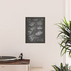 Legos Patent - Legos Brick Art - Black Chalkboard Poster Gallery Image 2