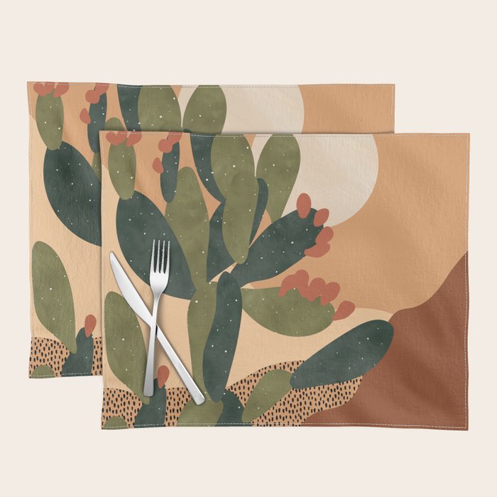 Prickly Pear Cactus Placemat Gallery Image 1
