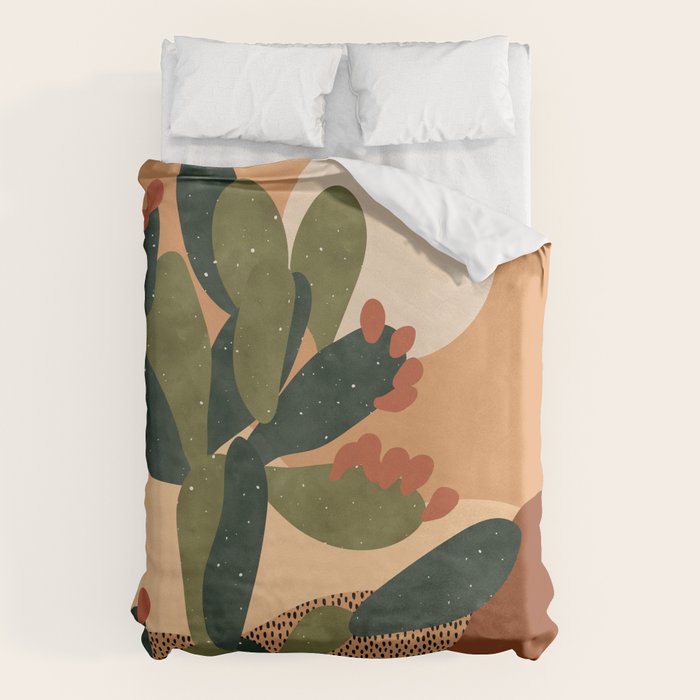 Prickly Pear Cactus Duvet Cover Gallery Image 6