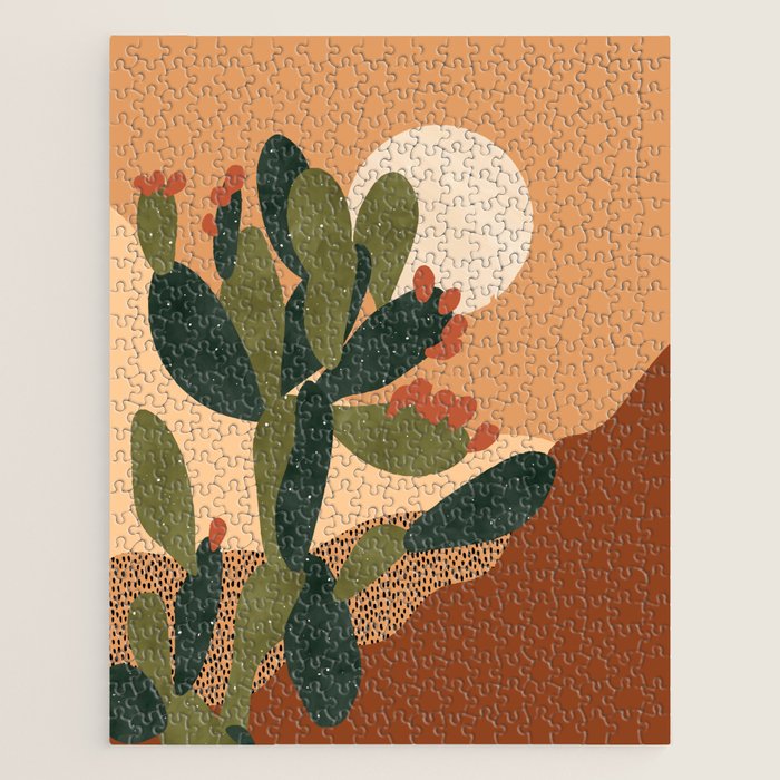 Prickly Pear Cactus Jigsaw Puzzle Gallery Image 1