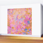 far out! pink floral tie dye Wall Mural Gallery Image 2