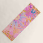 far out! pink floral tie dye Yoga Mat Gallery Image 1