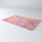 far out! pink floral tie dye Rug Gallery Image 3