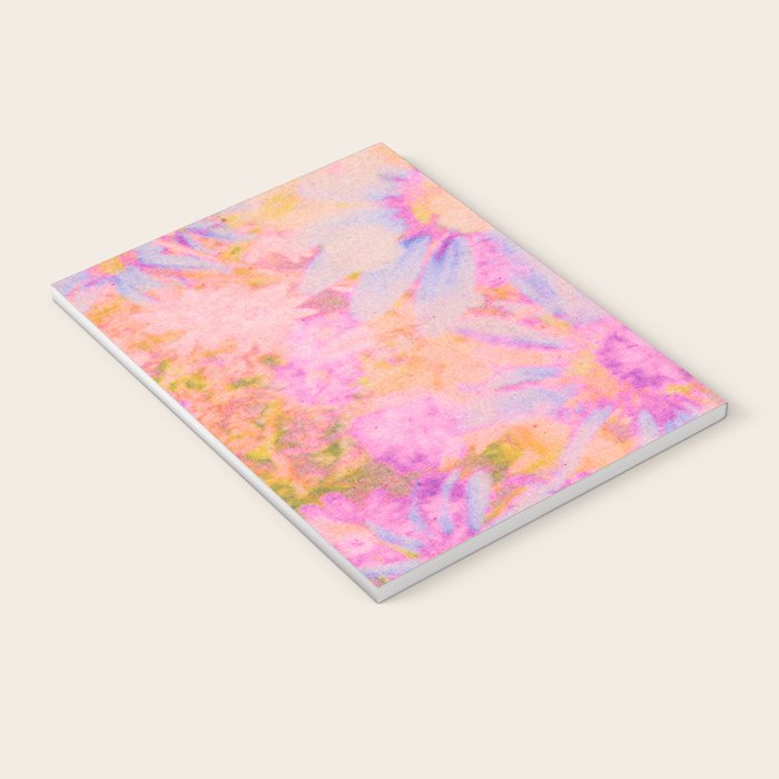 far out! pink floral tie dye Notebook Gallery Image 3