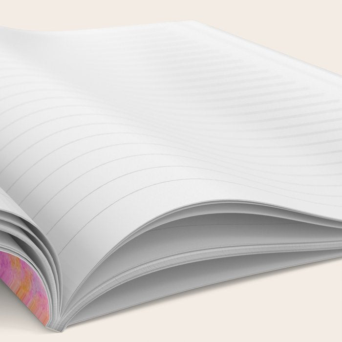 far out! pink floral tie dye Notebook Gallery Image 2