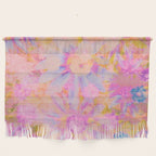 far out! pink floral tie dye Wall Hanging Gallery Image 1