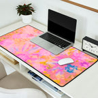 far out! pink floral tie dye Desk Mat Gallery Image 2