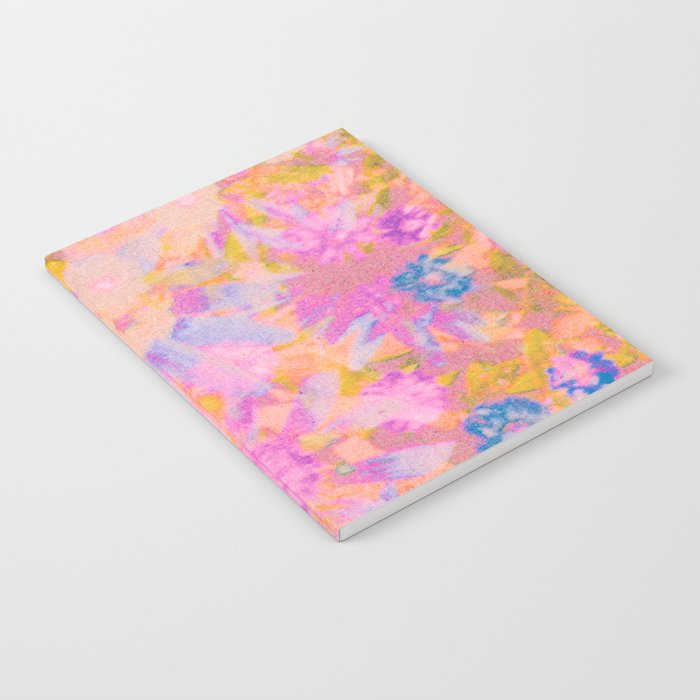 far out! pink floral tie dye Notebook Gallery Image 2