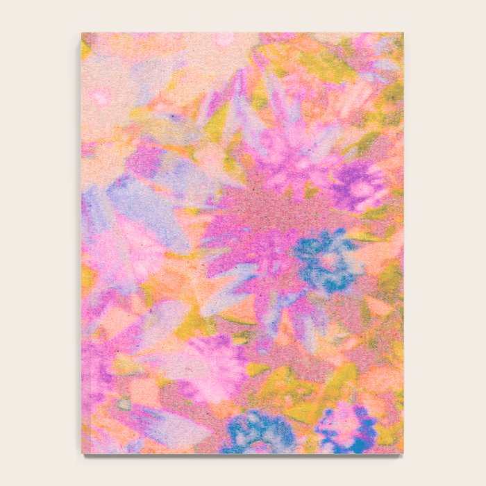 far out! pink floral tie dye Notebook Gallery Image 4