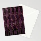 Pretty Purple Plum Geo Crystals Stationery Card Gallery Image 2
