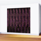 Pretty Purple Plum Geo Crystals Wall Mural Gallery Image 2