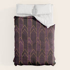 Pretty Purple Plum Geo Crystals Comforter Gallery Image 6