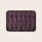 Pretty Purple Plum Geo Crystals Bath Mat Gallery Image 1