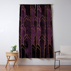 Pretty Purple Plum Geo Crystals Window Curtain Gallery Image 5