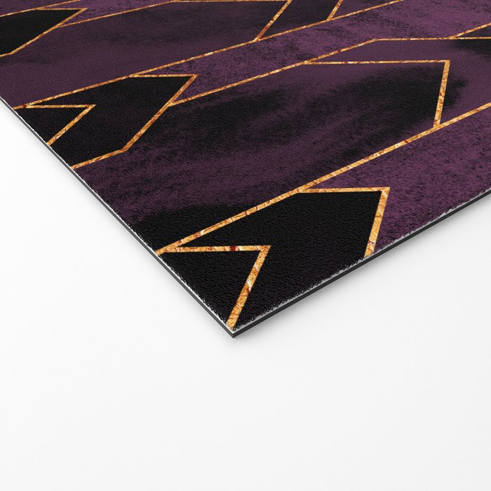 Pretty Purple Plum Geo Crystals Welcome Mat Gallery Image 2