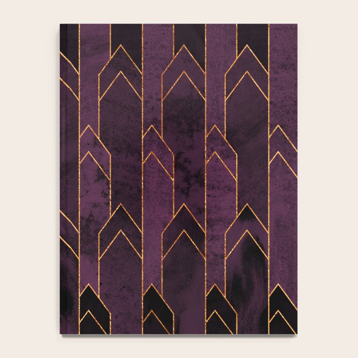 Pretty Purple Plum Geo Crystals Notebook Gallery Image 4