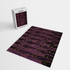 Pretty Purple Plum Geo Crystals Jigsaw Puzzle Gallery Image 2