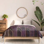 Pretty Purple Plum Geo Crystals Comforter Gallery Image 3