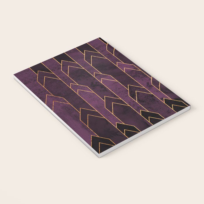 Pretty Purple Plum Geo Crystals Notebook Gallery Image 3