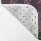 Pretty Purple Plum Geo Crystals Bath Mat Gallery Image 2