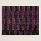 Pretty Purple Plum Geo Crystals Jigsaw Puzzle Gallery Image 1