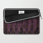 Pretty Purple Plum Geo Crystals Laptop Sleeve Gallery Image 2