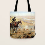 âThe Wagon Bossâ by Charles M Russell Tote Bag Gallery Image 1