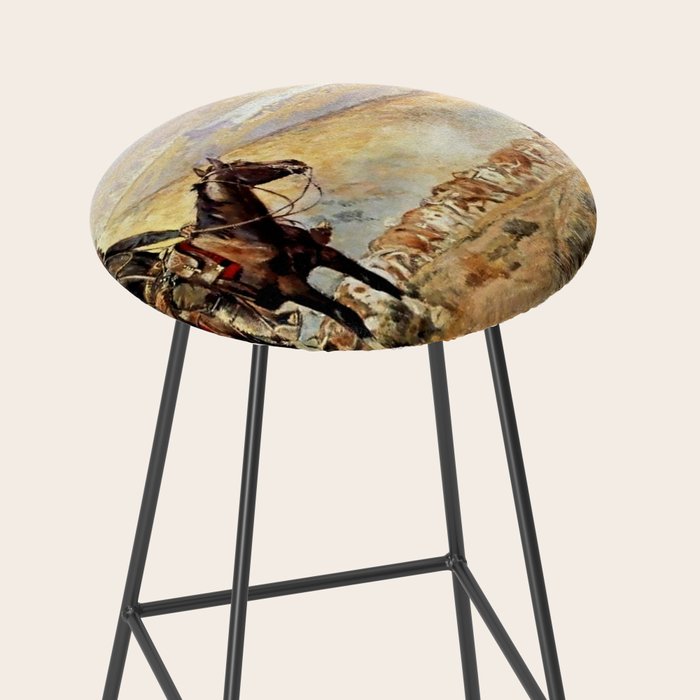âThe Wagon Bossâ by Charles M Russell Stool Gallery Image 2