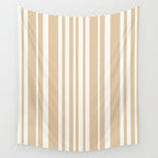 Classic Stripes XLIII - Neutral Tan Wall Tapestry Gallery Image 4