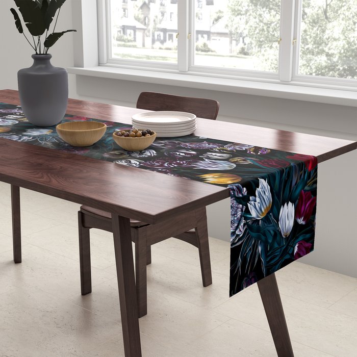 EXOTIC GARDEN - NIGHT XIV Table Runner Gallery Image 2