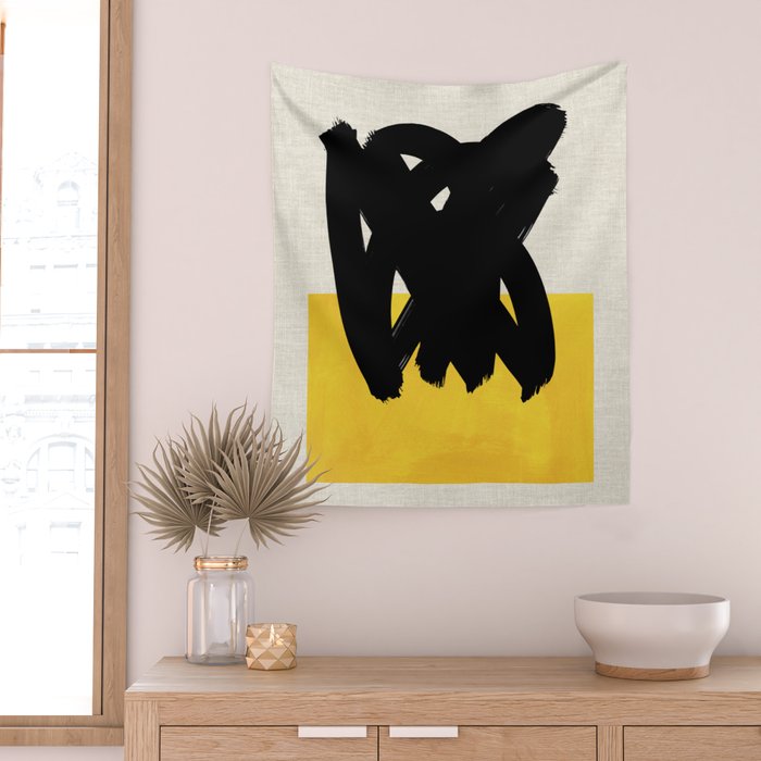 Lemon Flame Wall Tapestry Gallery Image 2