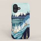 Blue Forest Lake iPhone Case Gallery Image 1