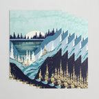 Blue Forest Lake Wrapping Paper Gallery Image 3