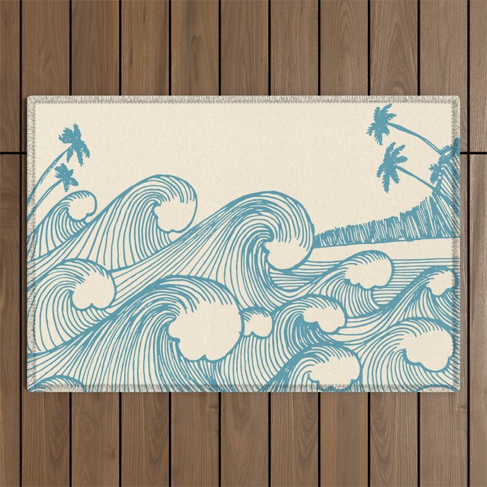 Waves Outdoor Rug Gallery Image 1