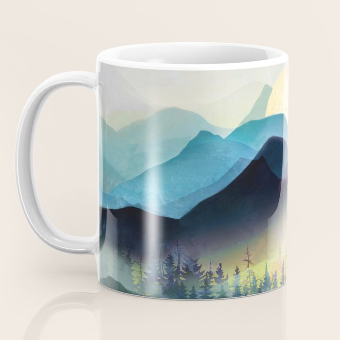 Mountain Lake Under Sunrise Coffee Mug Gallery Image 3