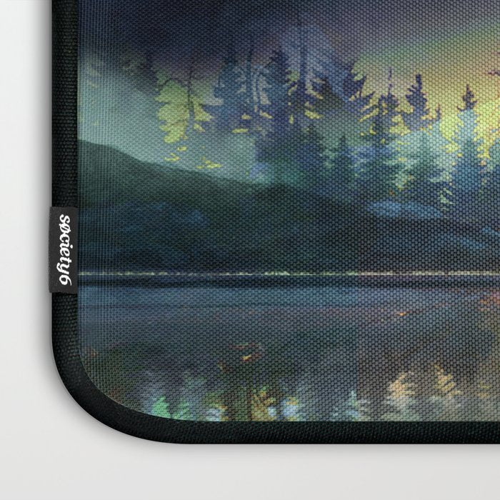 Mountain Lake Under Sunrise Laptop Sleeve Gallery Image 3