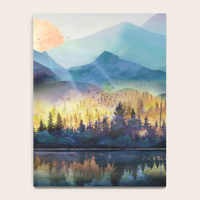 Mountain Lake Under Sunrise Notebook Gallery Image 4