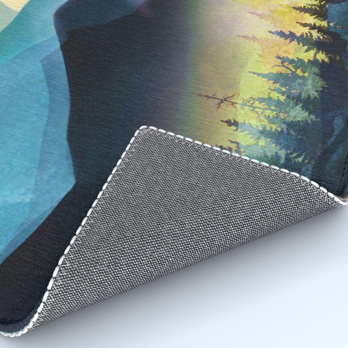 Mountain Lake Under Sunrise Rug Gallery Image 4