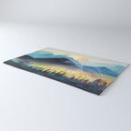 Mountain Lake Under Sunrise Rug Gallery Image 3